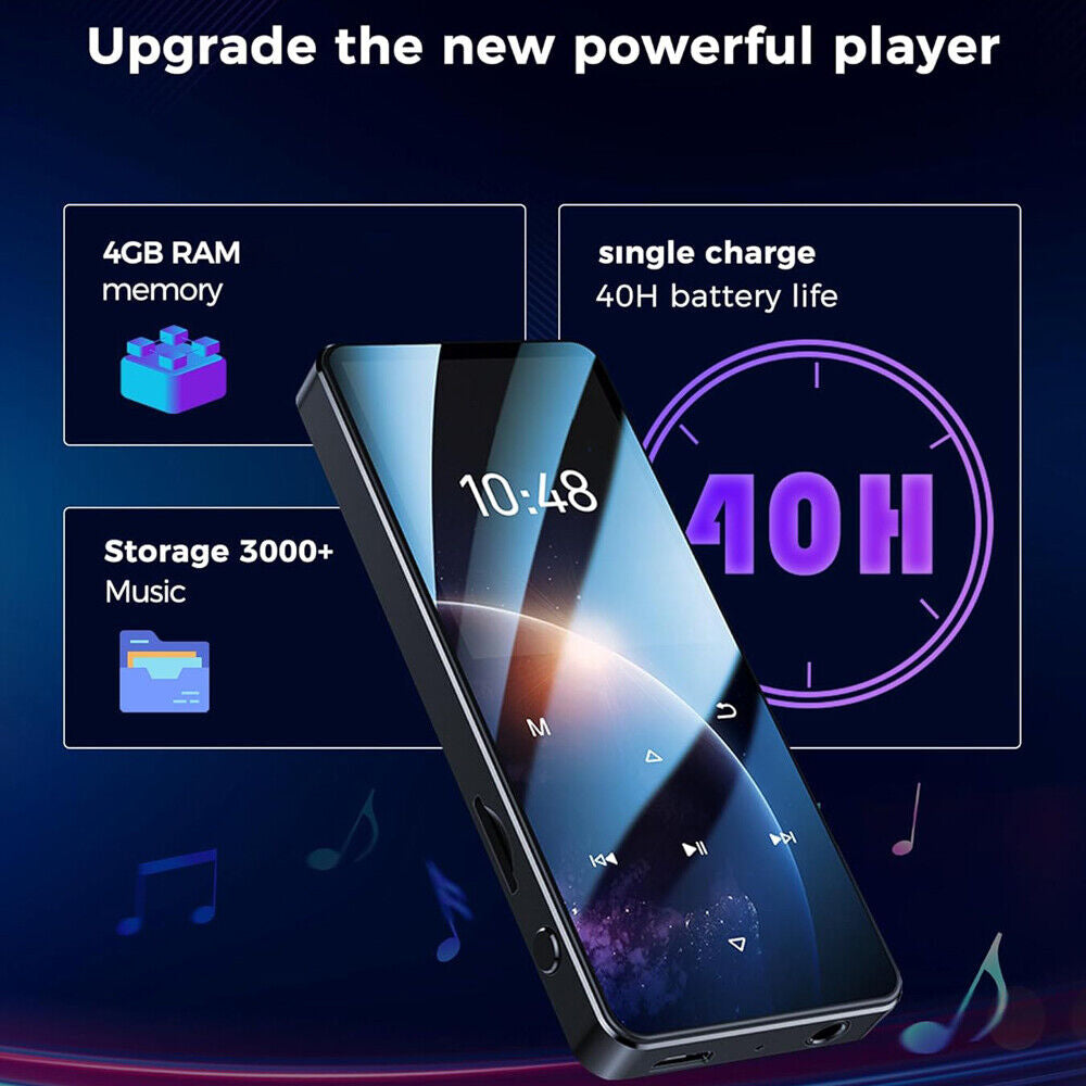 MP4/MP3 Player Support 128GB Bluetooth Lossless Music FM Radio Recorder Sport US